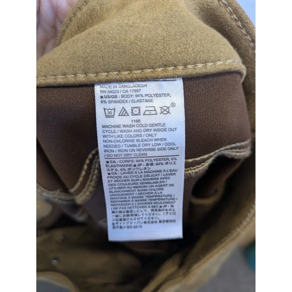 Banana Republic Low Rise Bootcut Pants Women's Size 28/6 Brown Excellent - Picture 6 of 8